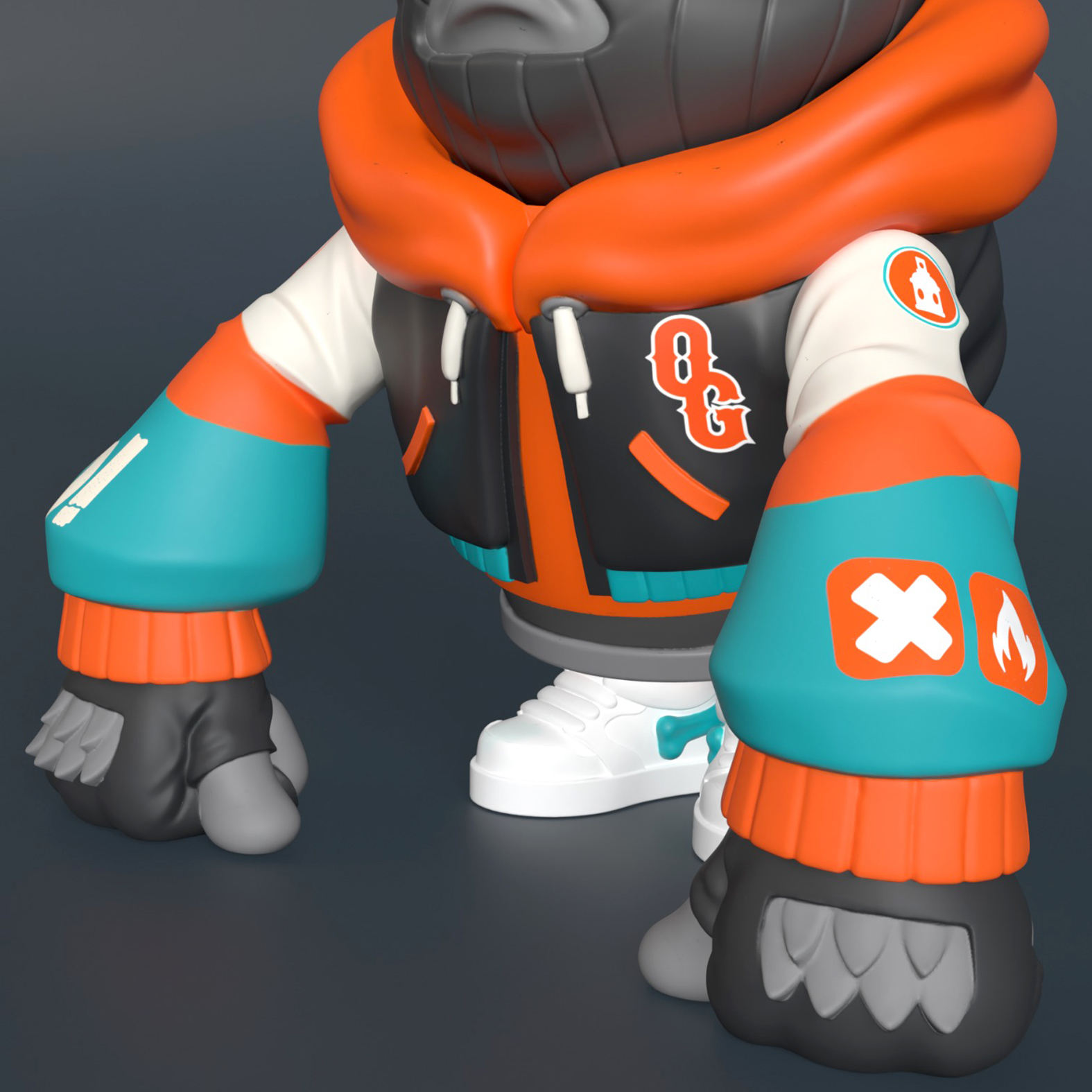 B